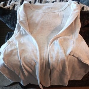 Women's Long Sleeve Tee - Light Gray